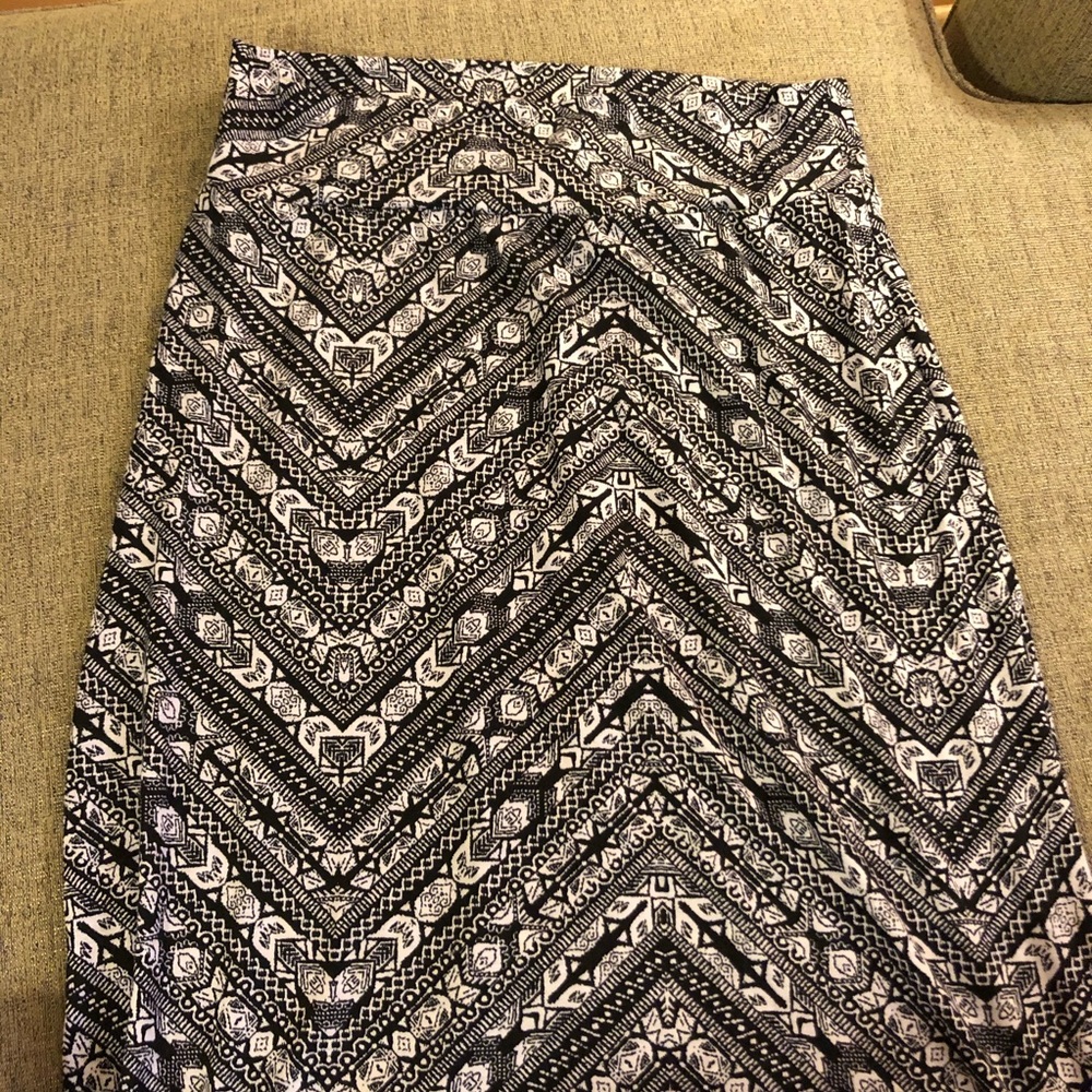 Patterned Aztec Stretchy Maxi Skirt